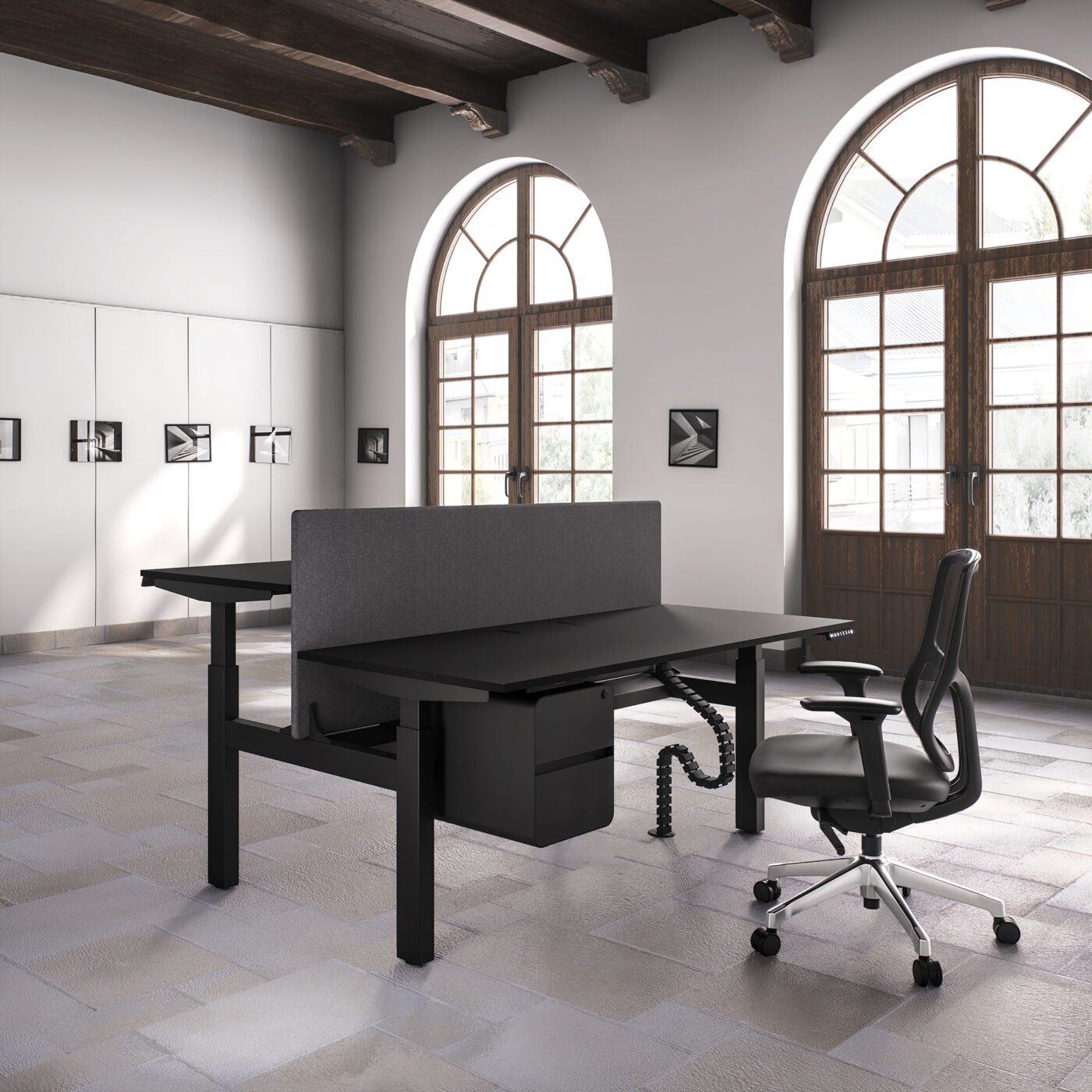 Urban 411 Office Furniture Dubai & Abu Dhabi Face to Face - Height Adjustable Desk