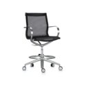 Merc Medium Back Stool Chair - Image 2