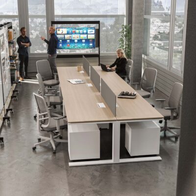 Mi5 Cluster of 6 Face to Face Workstation